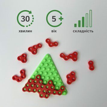Головоломка з деталями для заповнення ялинки
