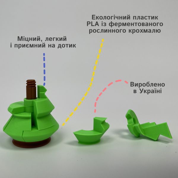 Логічна гра зі складанням форми на осі