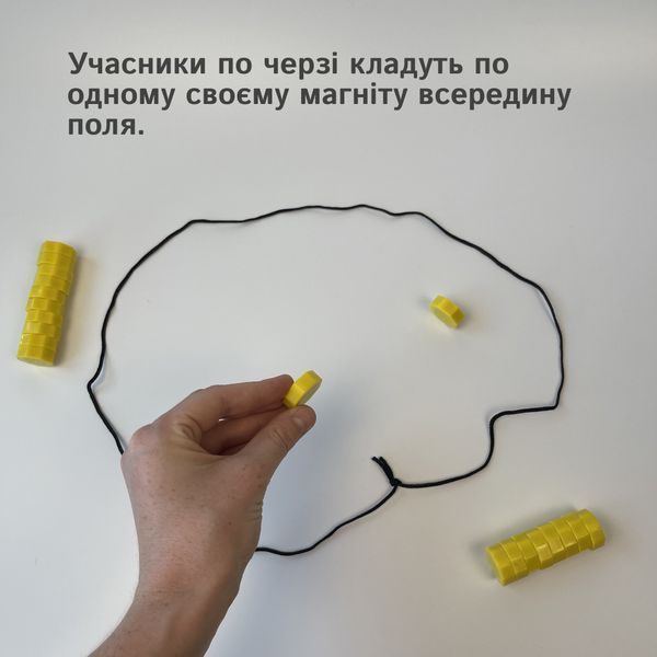 Магнітна гра Магнетик з ігровим полем та магнітами